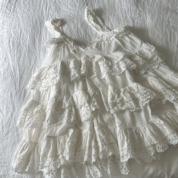 innika choo schiffli scallop frill mini dress - Picture 5 of 8